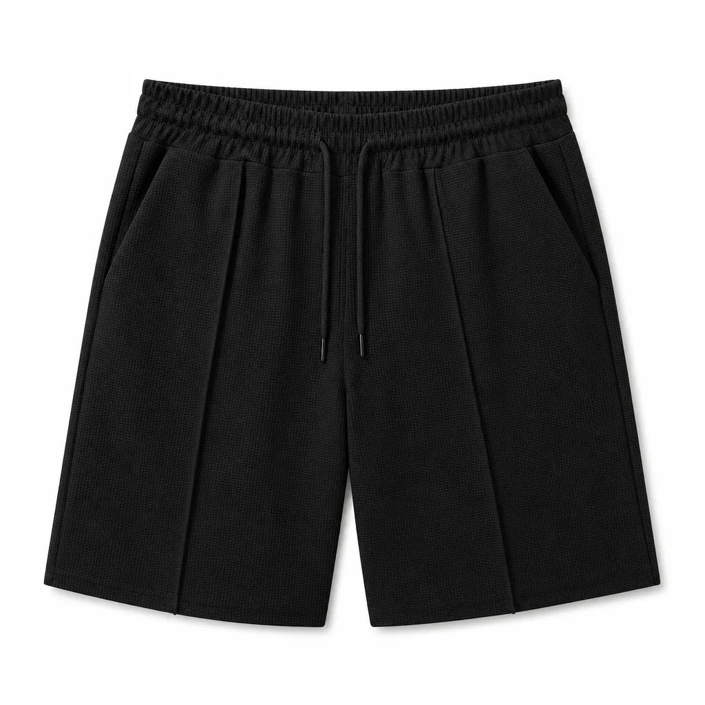 Jed Waffle Shorts - Color:Black;Size:XS