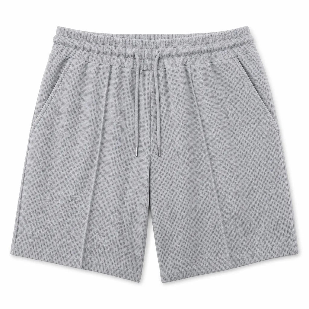 Jed Waffle Shorts - Color:Gray;Size:XS