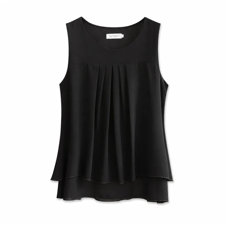Jemma Sleeveless Top - Color:Black;Size:S