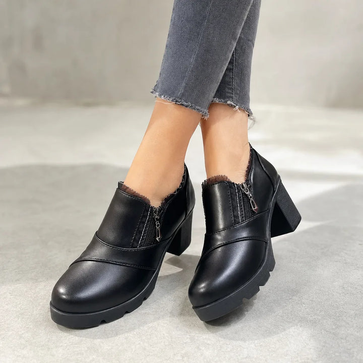 Men's Black Chapman Platform Work Loafers