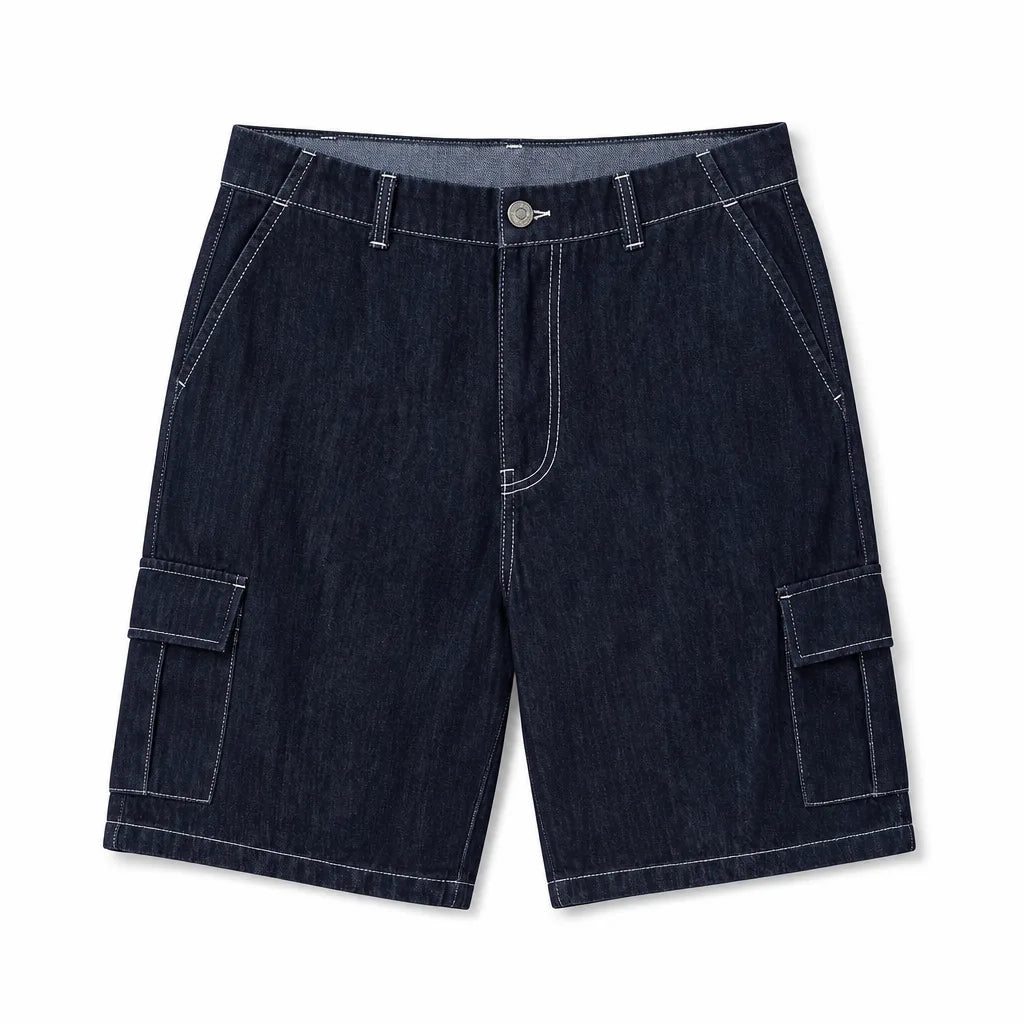 Jenson Denim Shorts - Color:Blue;Size:M