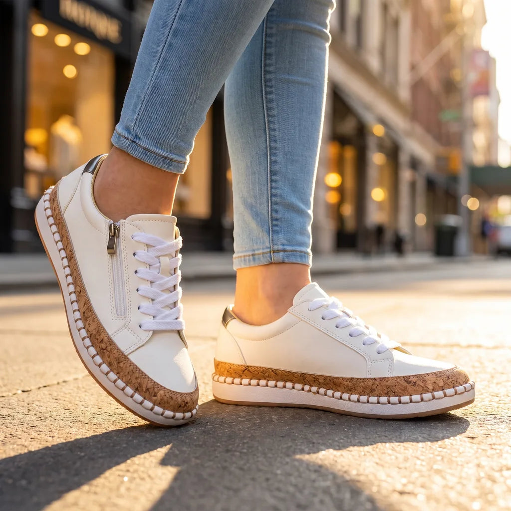 Men's White Stanford Lace-Up Loafers
