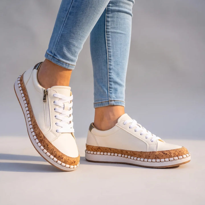 Jodie | Women's Orthopedic Sneakers - Color:White;Size:35
