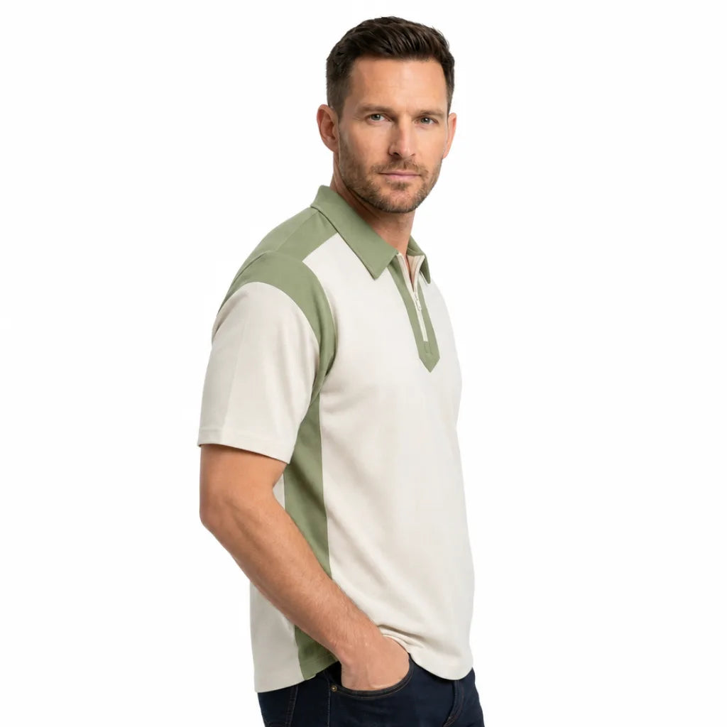 Men's Patton Colorblock Cotton Polo
