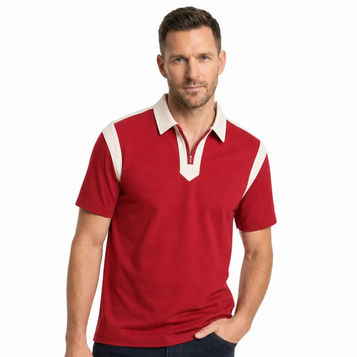 Men's Patton Colorblock Cotton Polo