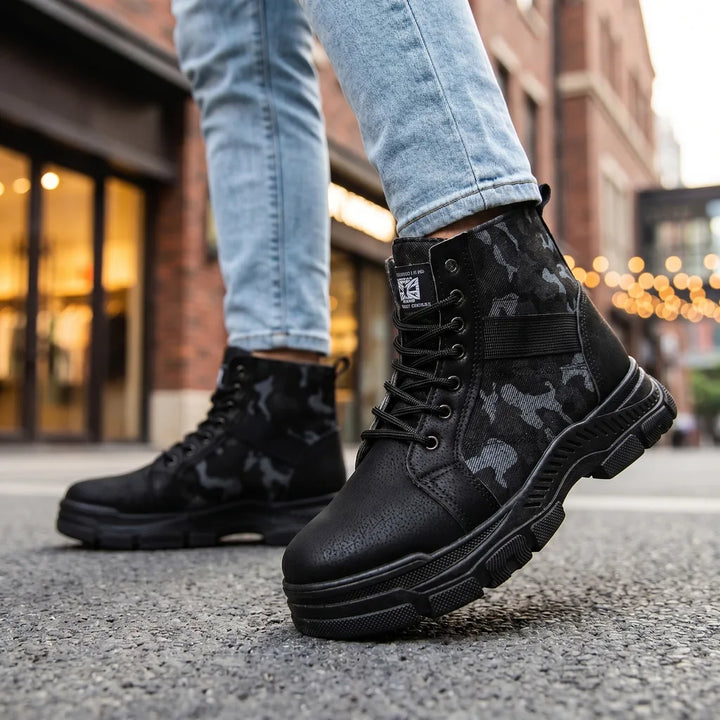 Men's Black Unlined Eames Lace Up Boots