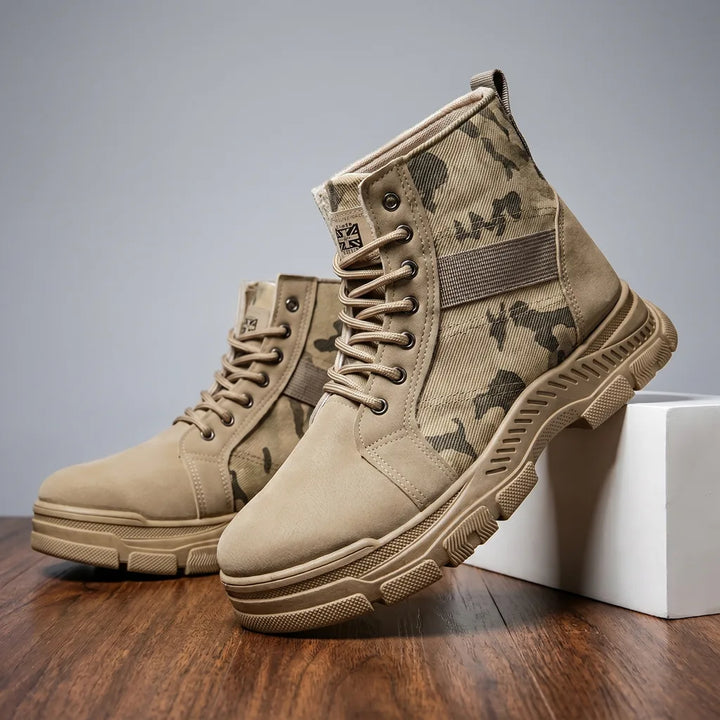 Jonah Combat Boots - Color:Brown;Size:39