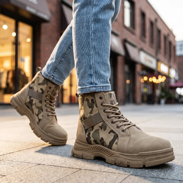 Men's Brown Unlined Eames Lace Up Boots