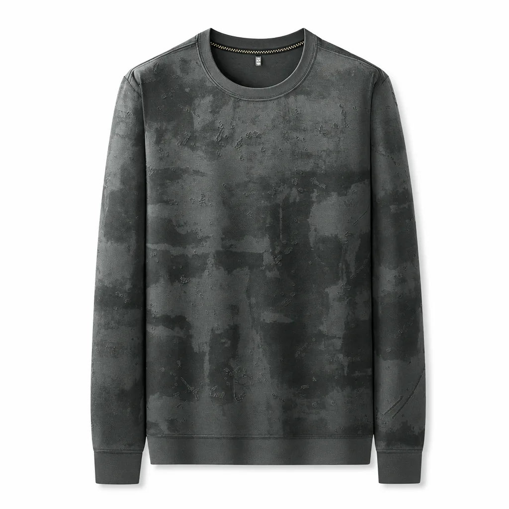 Jonas Printed Sweatshirt - Color:Gray;Size:L