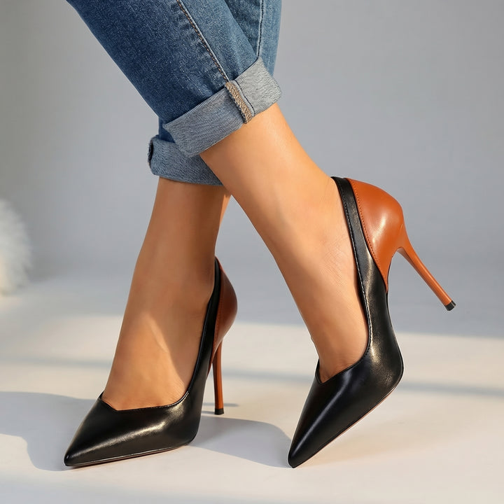 Jordanne Pointed Pumps - Color:Black;Size:35