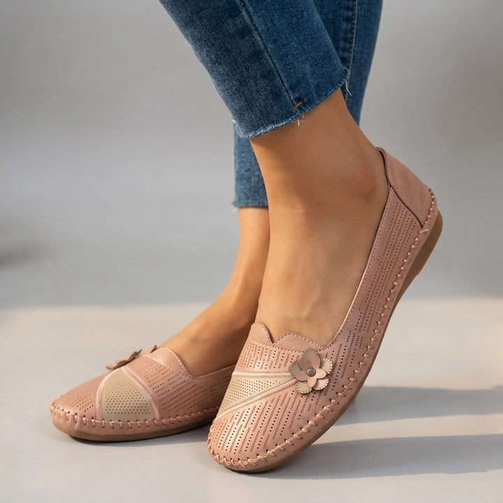 Jorja Floral Loafers - Color:Pink;Size:35