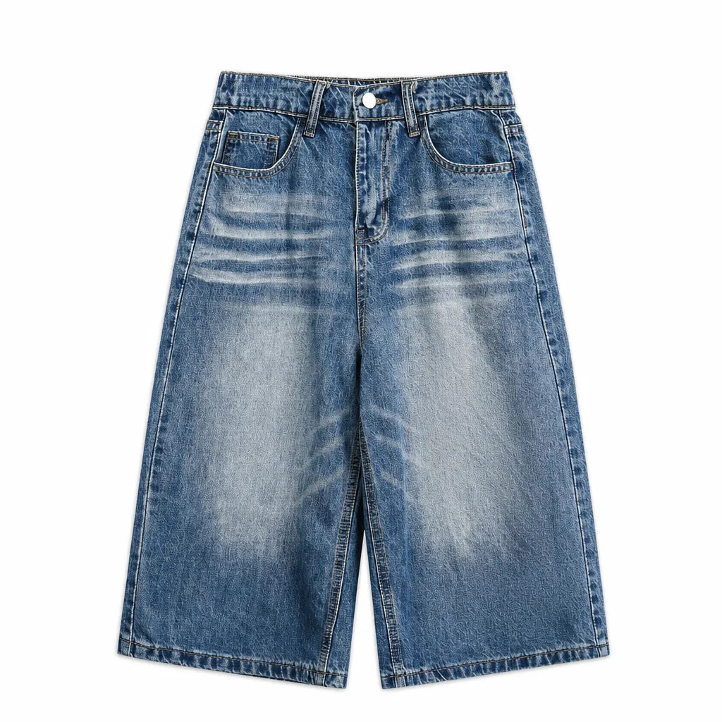 Josiah Denim Shorts - Color:Blue;Size:S