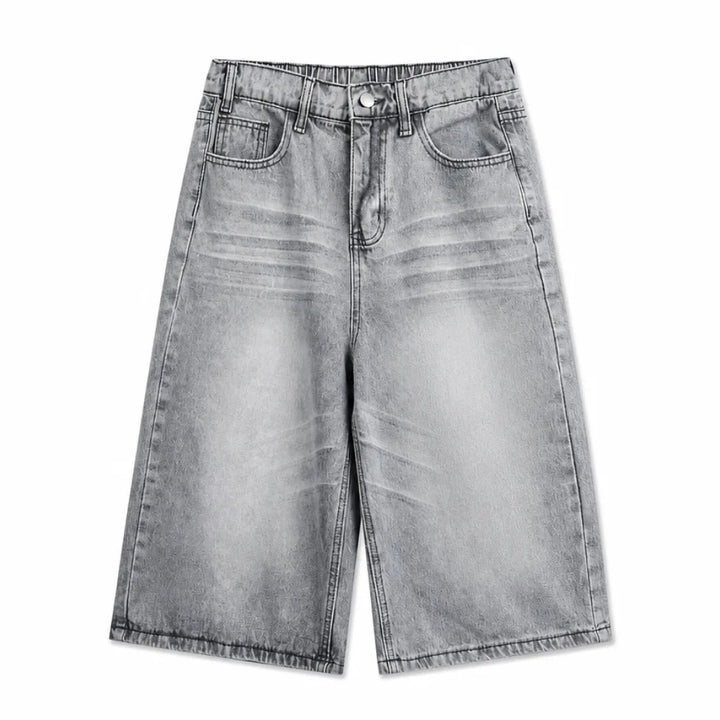 Josiah Denim Shorts - Color:Gray;Size:S