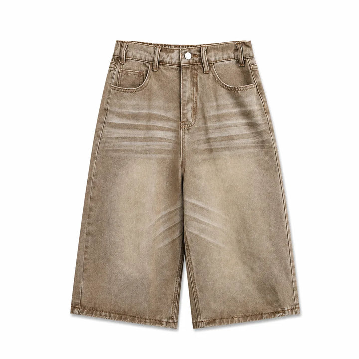 Josiah Denim Shorts - Color:Yellow;Size:S