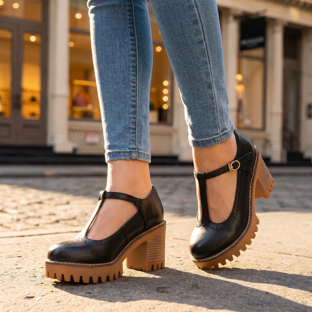 Women's Joyce  | Women's Mary Jane Brogue Heels