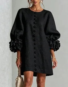 Juanita | Women's Cardigan Mini Dress  - Size:XS;Color:Black
