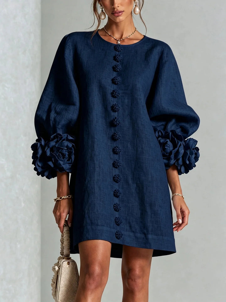 Juanita | Women's Cardigan Mini Dress  - Size:XS;Color:Navy