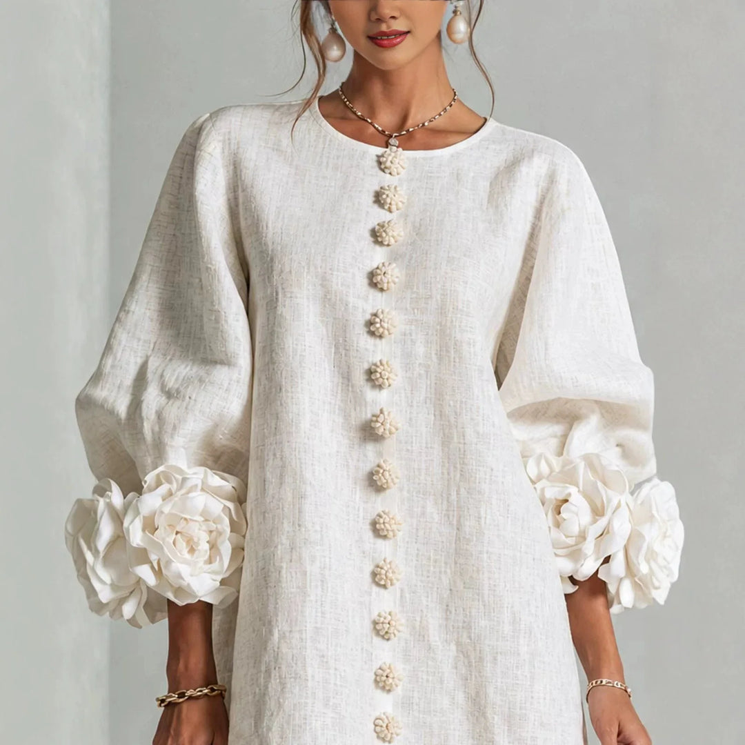 Juanita | Women's Cardigan Mini Dress  - Size:XS;Color:White
