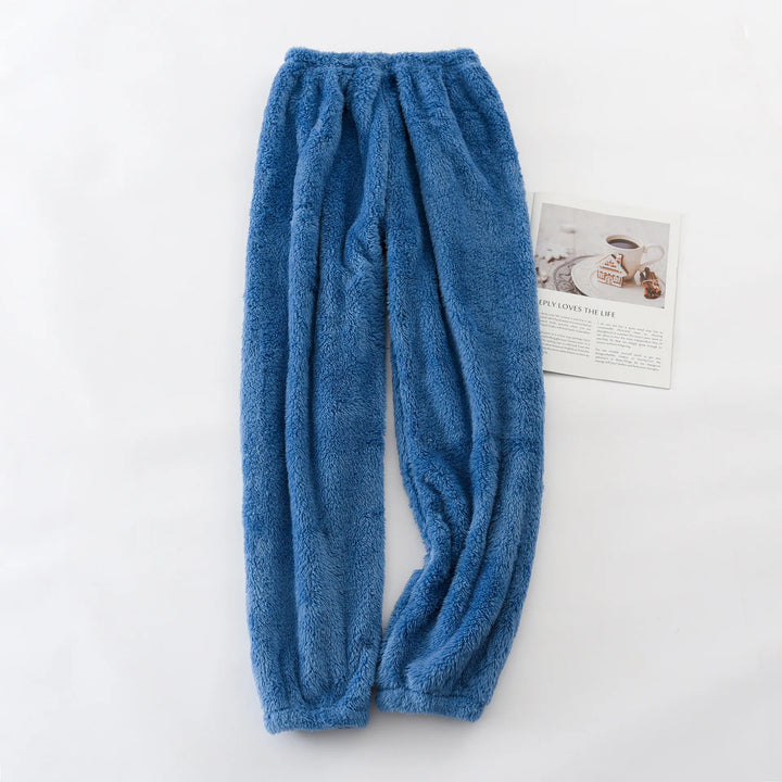 Juanita | Women's Soft Fleece Pants  - Color:Blue;Size:One Size