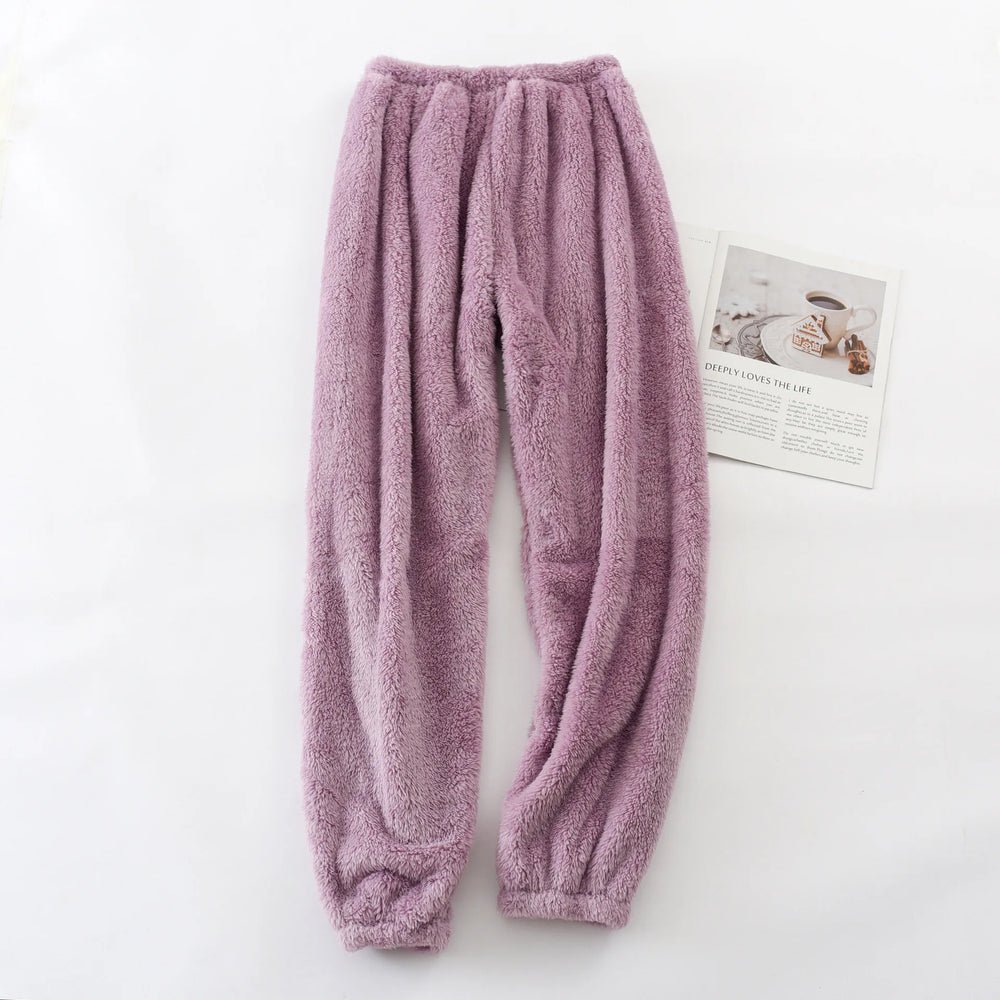 Juanita | Women's Soft Fleece Pants  - Color:Purple;Size:One Size
