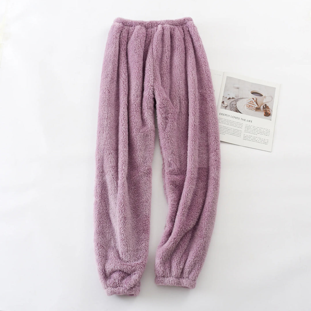 Juanita | Women's Soft Fleece Pants  - Color:Purple;Size:One Size