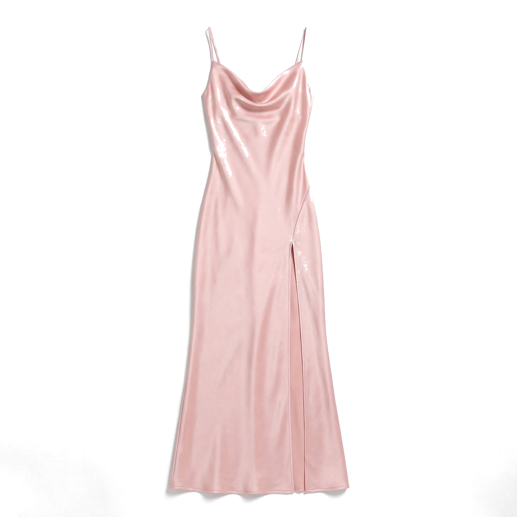 Julia Satin Cami Dress - Color:Pink;Size:XS