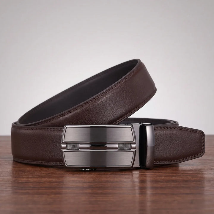 Julian | Men's Leather Buckle Belts - Color:Brown;Length (inches):44 inches