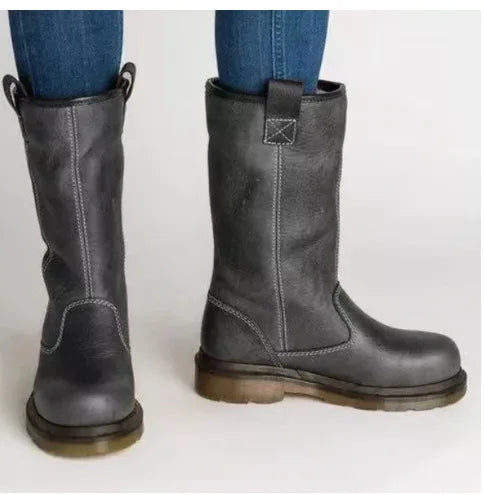 Juliet | Women's Fleece-Lined Winter Boots - Color:Grey;Size:35