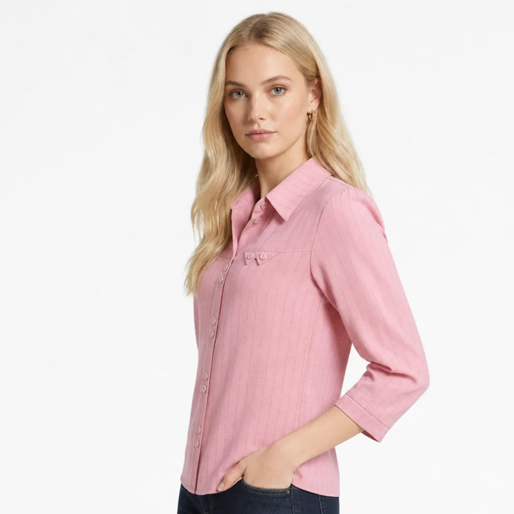 Women's Matilda Silk Striped Shirt
