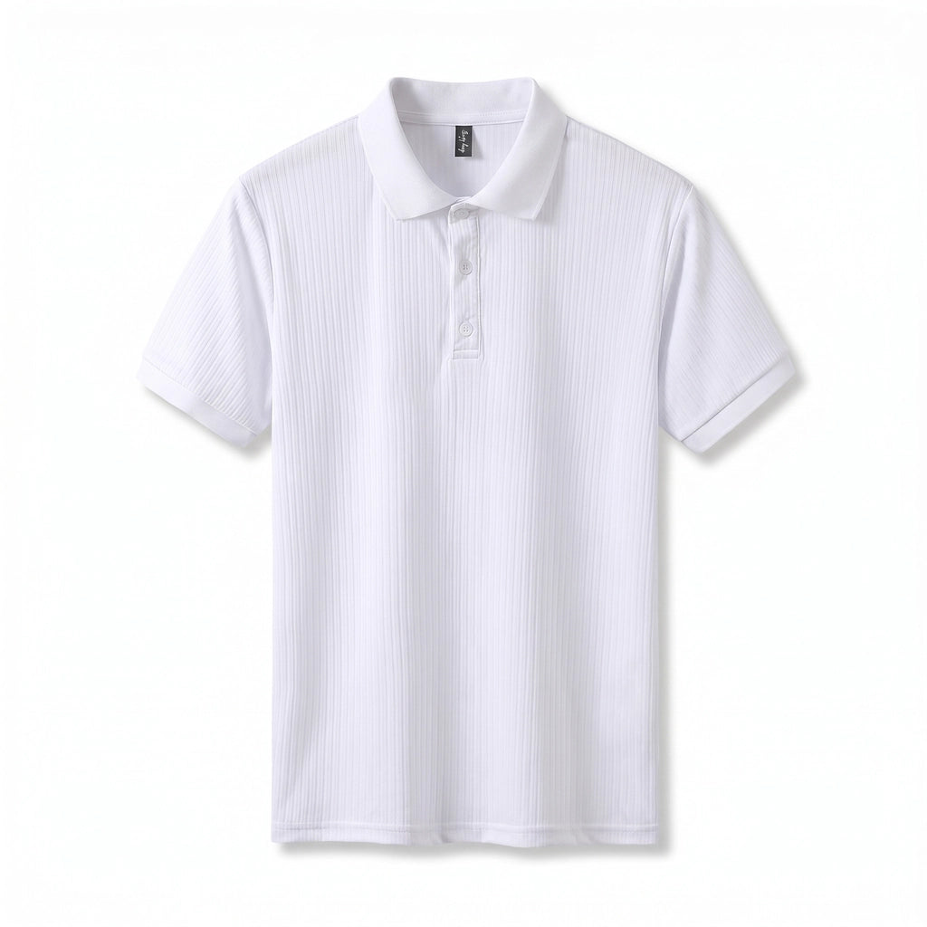 Kaden Knit Polo Shirt - Color:White;Size:S