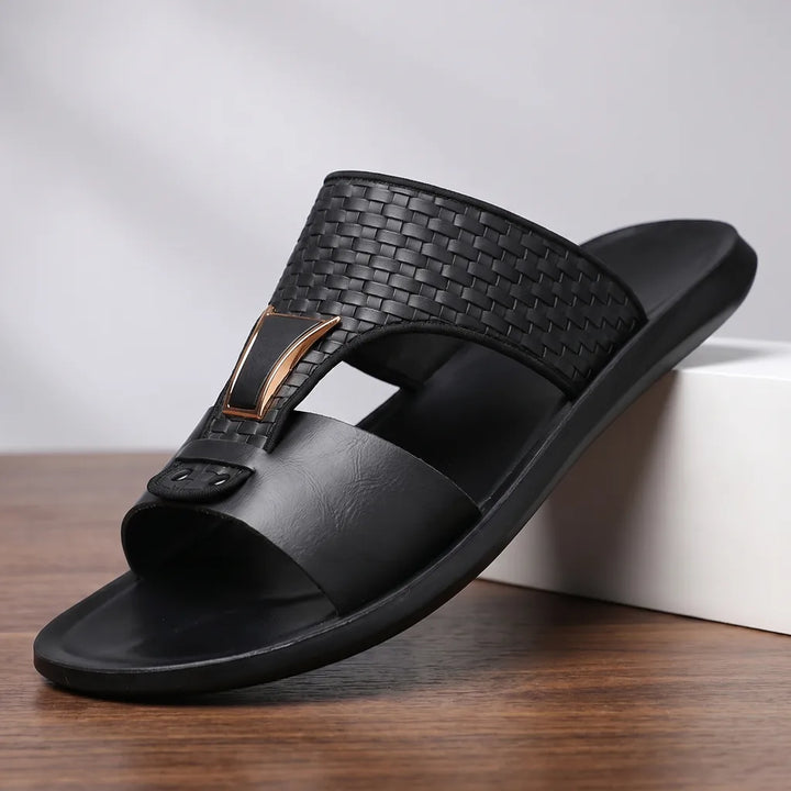 Men's Black Phillips Outdoor Slide Sandals