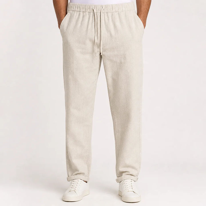 Kaito | Mens Loose Fit Baggy Pants - Color:White;Size:S