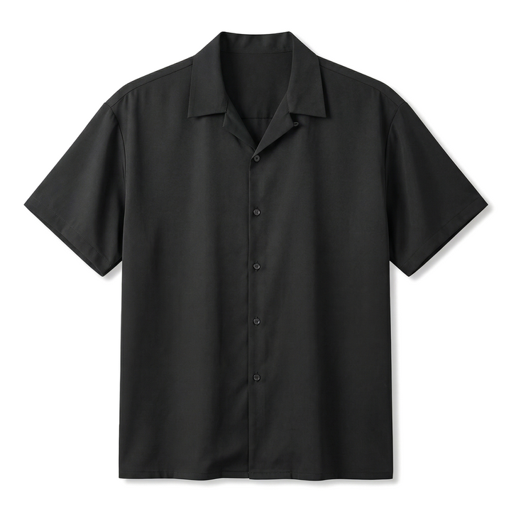 Kaito  Short Sleeve Shirt - Color:Black;Size:S