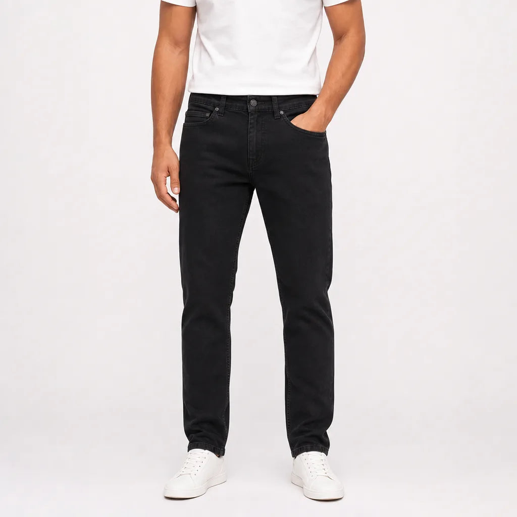 Men's Black Woodbury Black Slim Jeans