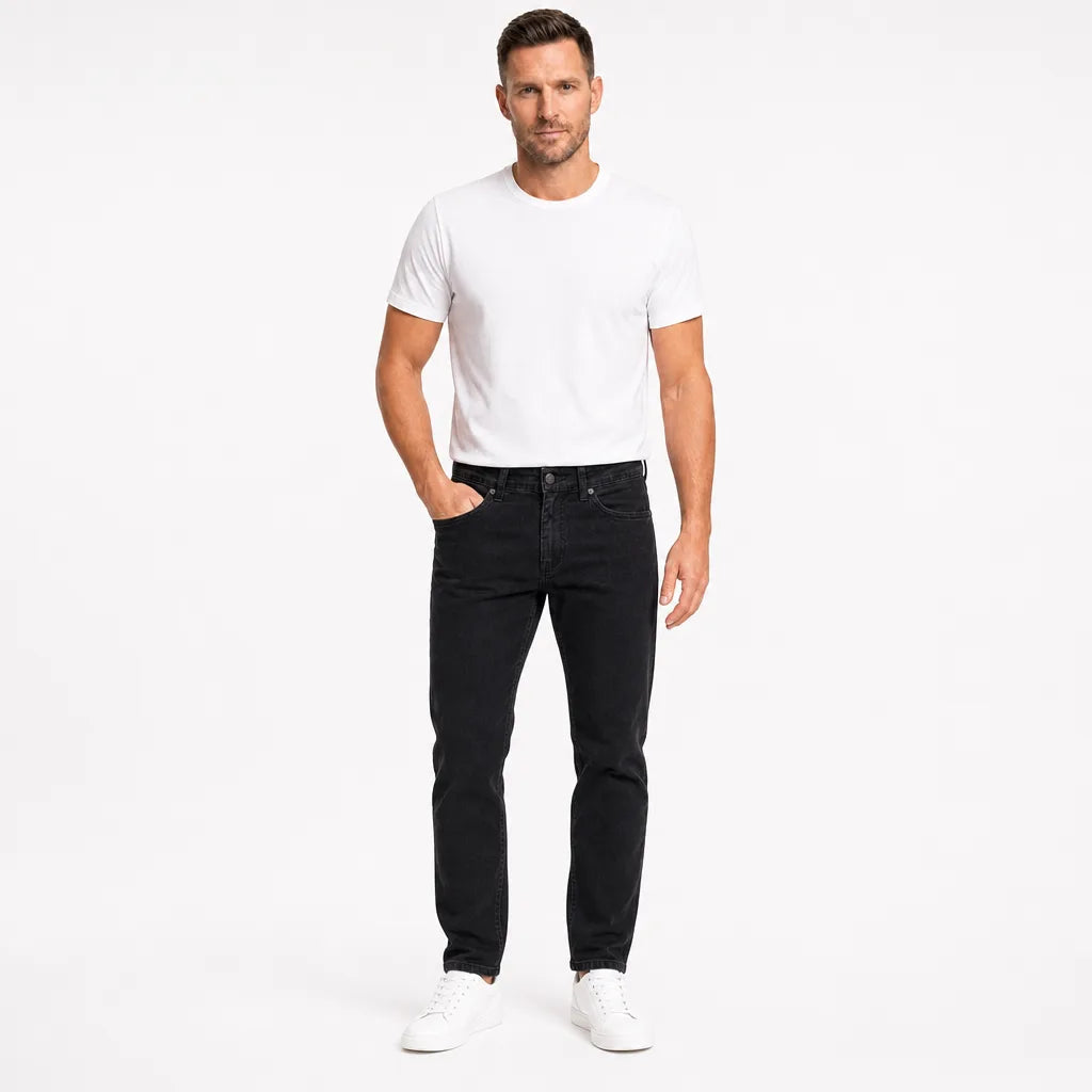 Men's Woodbury Black Slim Jeans