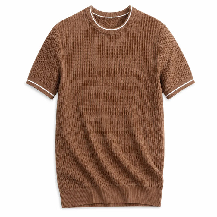Keller Knit T-Shirt - Color:Brown;Size:S