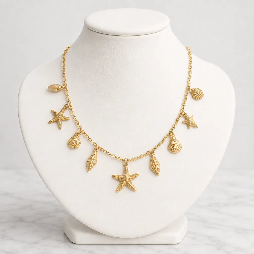 Women's Gold Kennard Shell Pendant Necklace