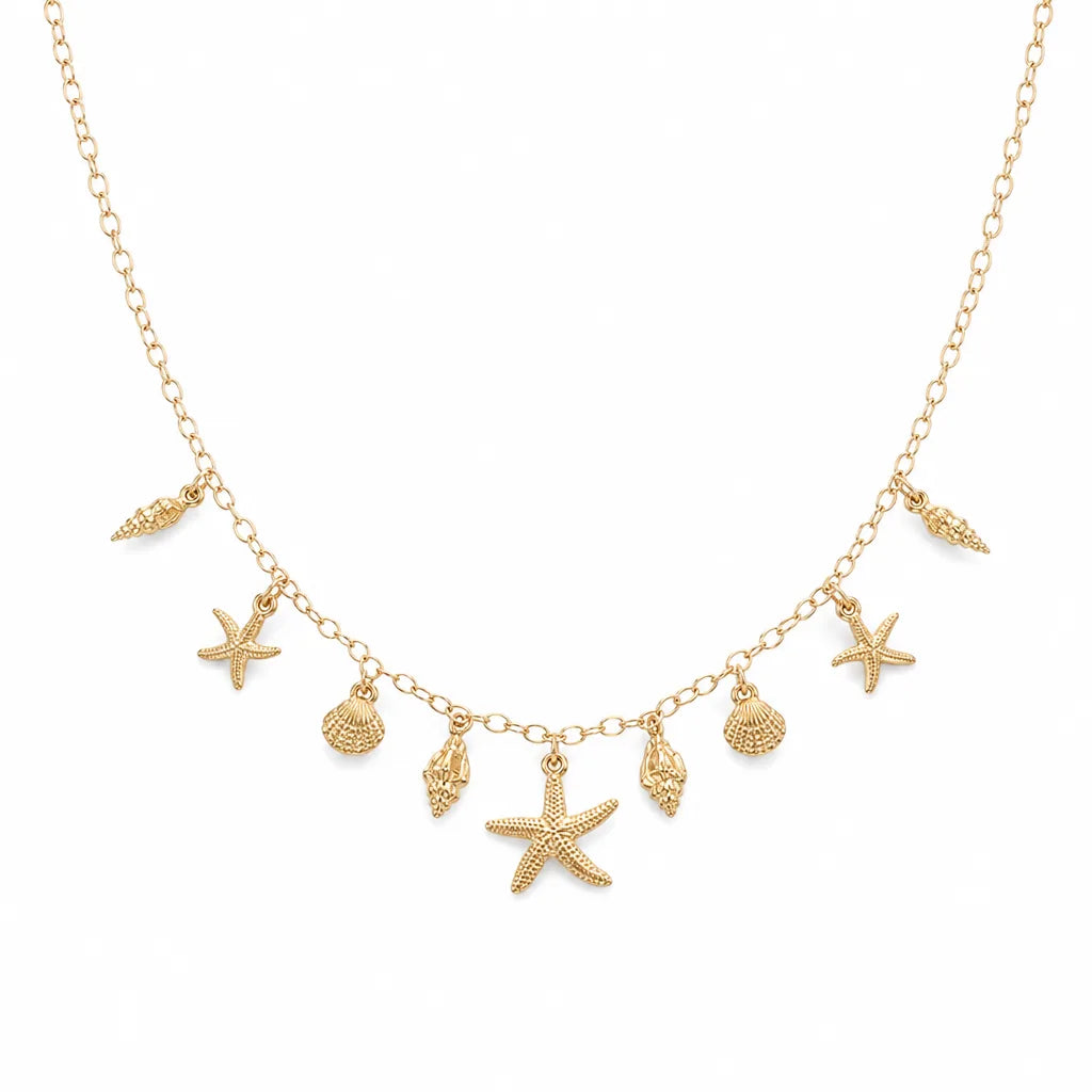 Women's Gold Kennard Shell Pendant Necklace