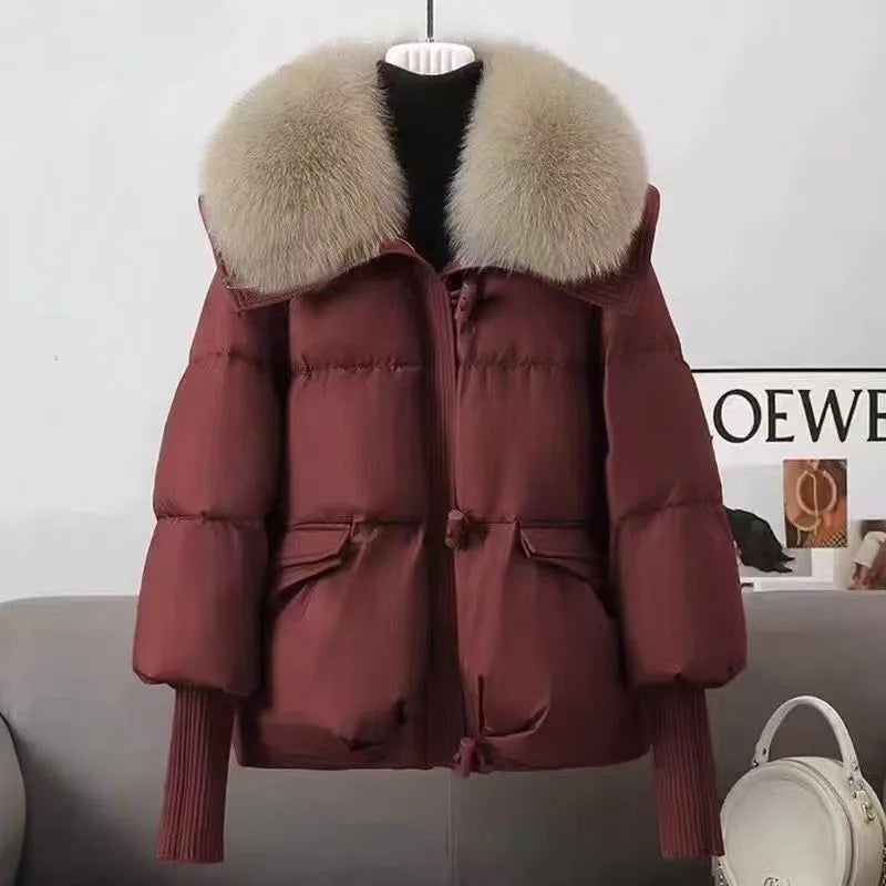 Women's Red Kesley | Women's Puffer Winter Jacket