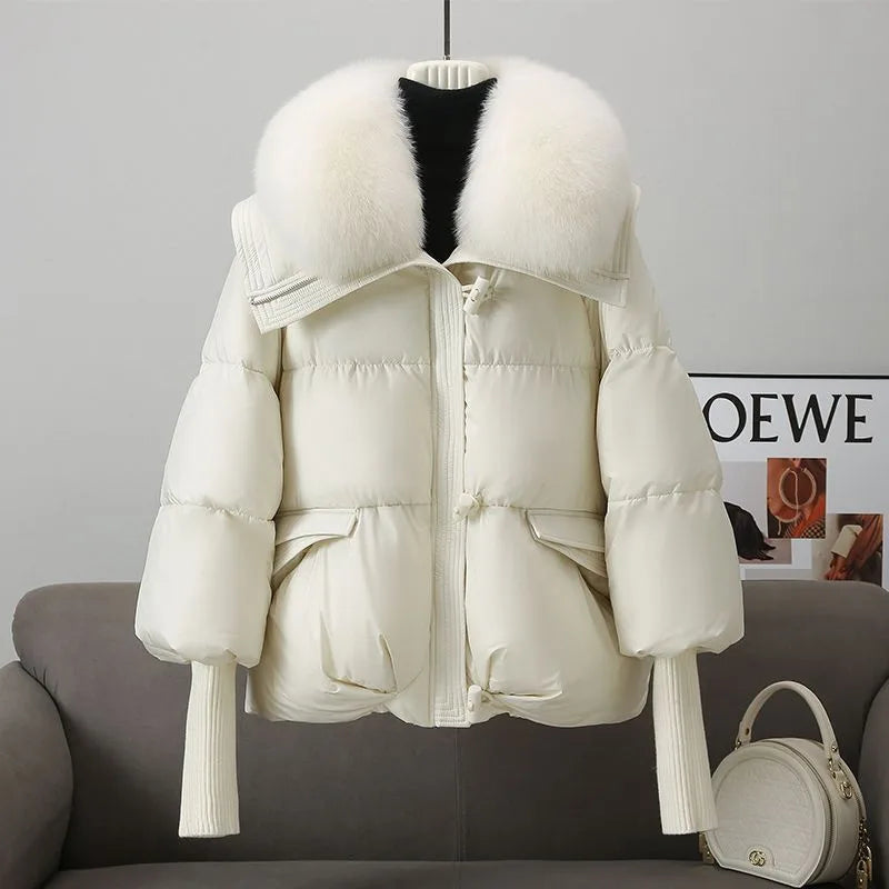 Kesley | Women's Puffer Winter Jacket - White
