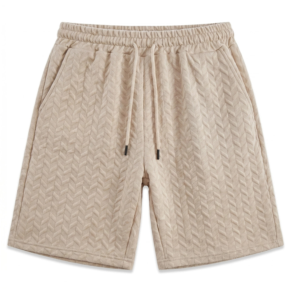 Zac Jacquard Shorts - Color:Khaki;Size:XS