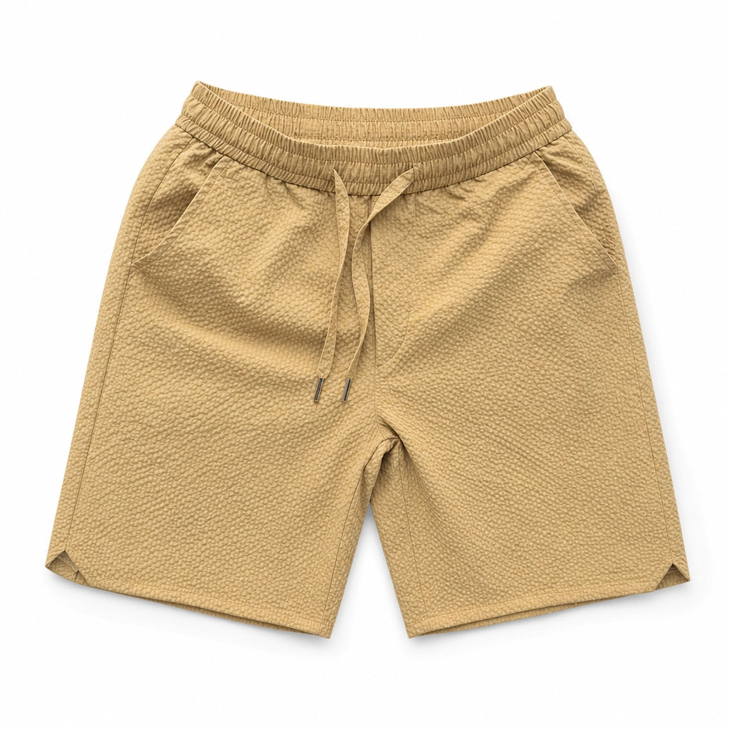 Nicolas Loose Fit Shorts - Color:Khaki;Size:S