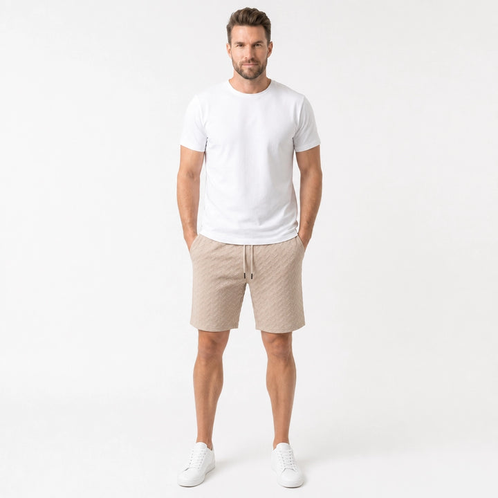 Bloom Jacquard Drawstring Shorts