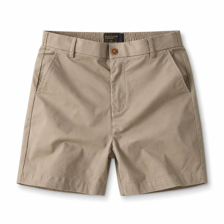 Noah Straight Shorts - Color:Khaki;Size:28