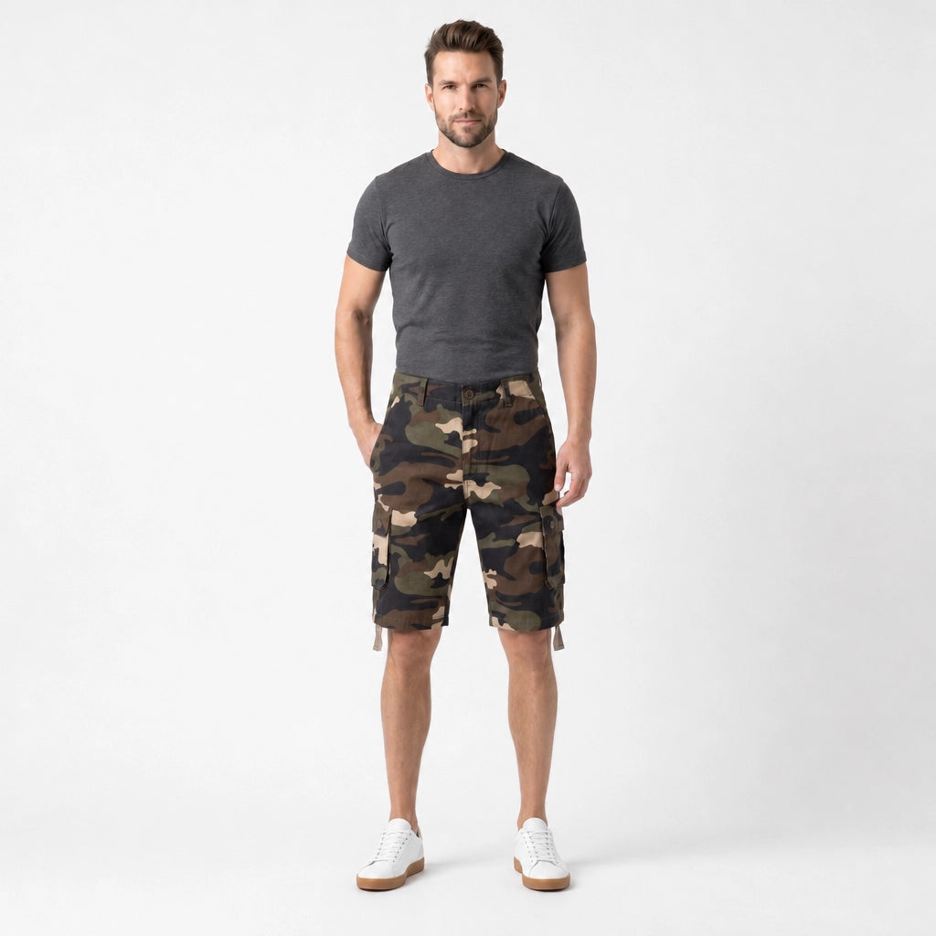 Lipton Camo Cotton Cargo Shorts