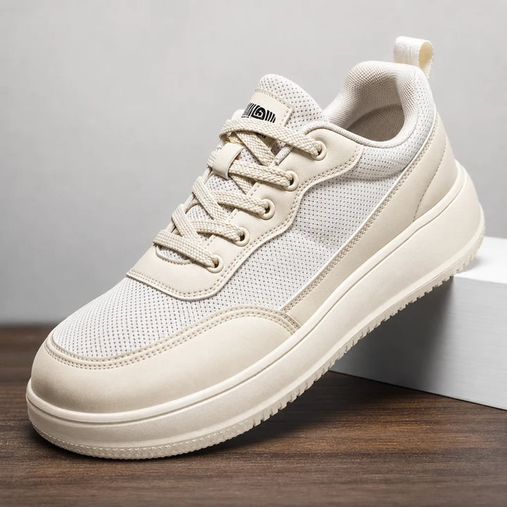 Men's Beige Mabry Chunky Mesh Sneakers