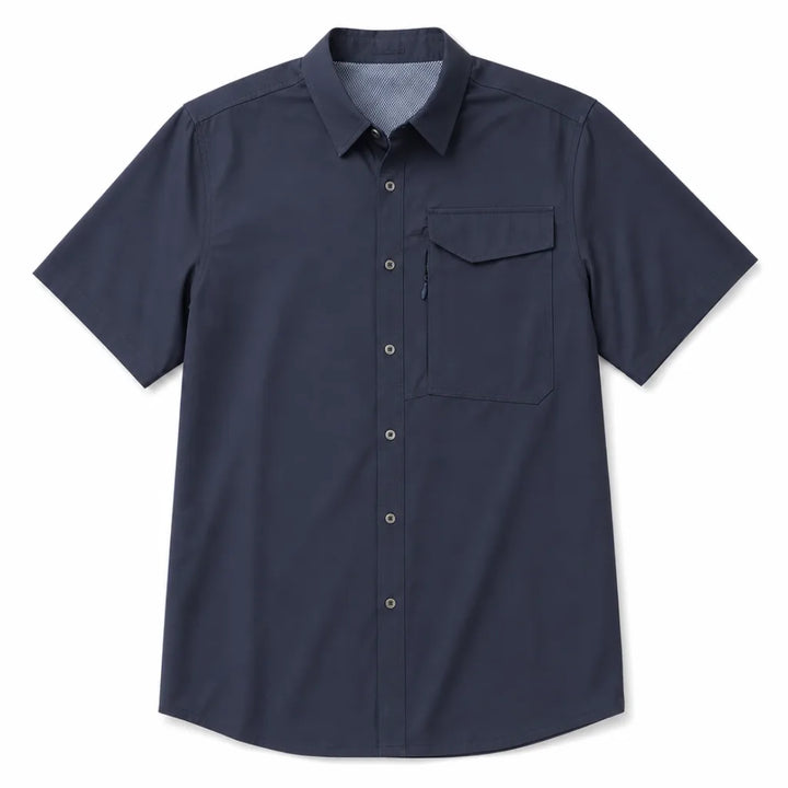Kian Pocket T-Shirt - Color:Blue;Size:XS