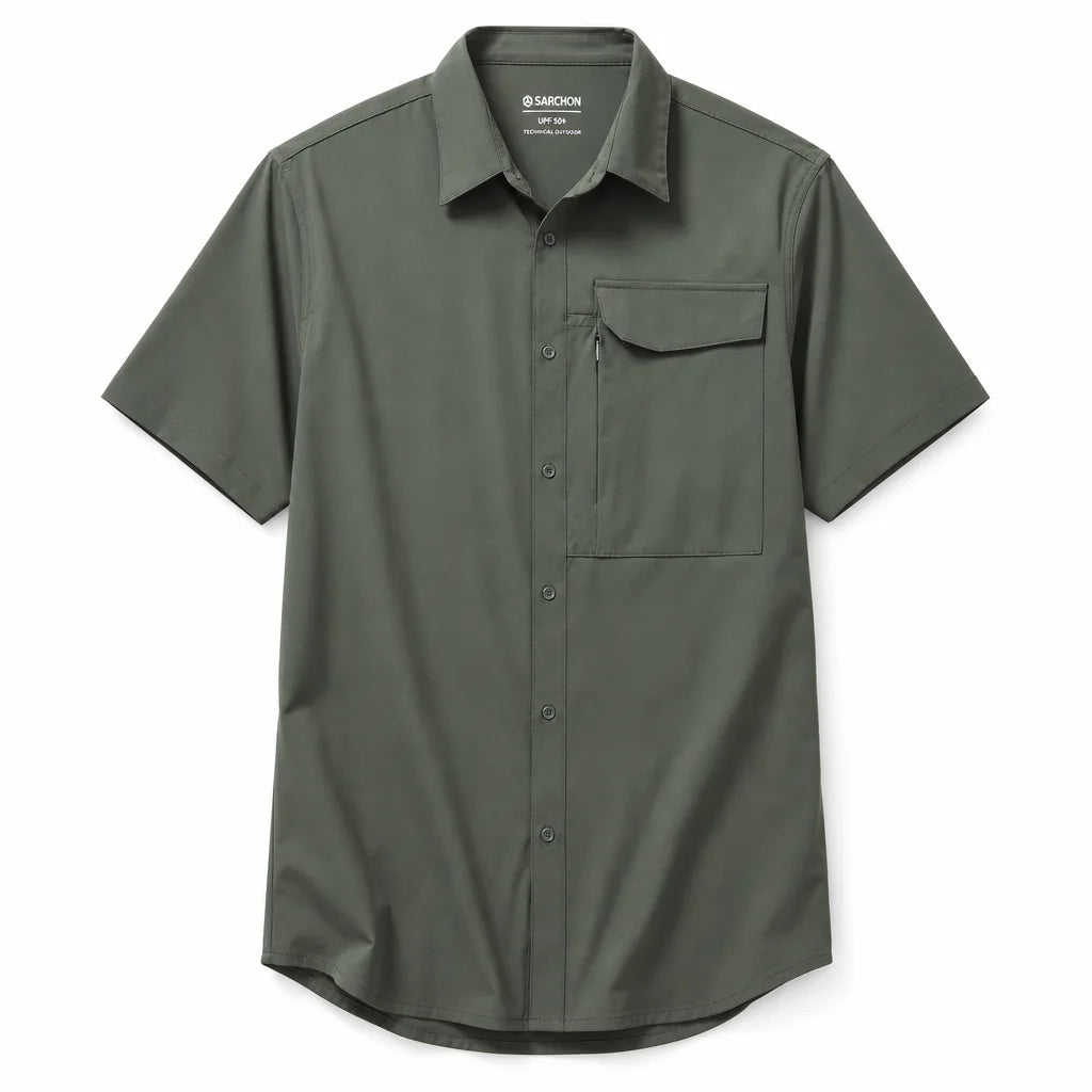Kian Pocket T-Shirt - Color:Green;Size:XS