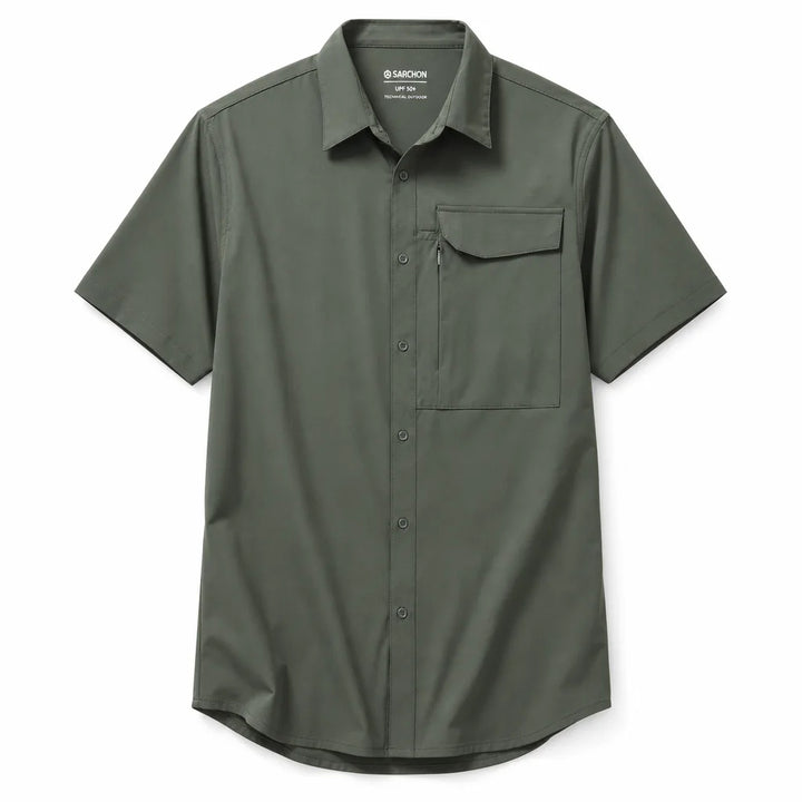 Kian Pocket T-Shirt - Color:Green;Size:XS