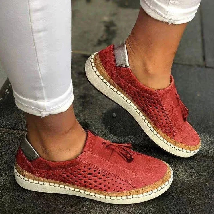 Kilmer | Women's Orthopedic Comfort Shoes - Color:Red;Size:35